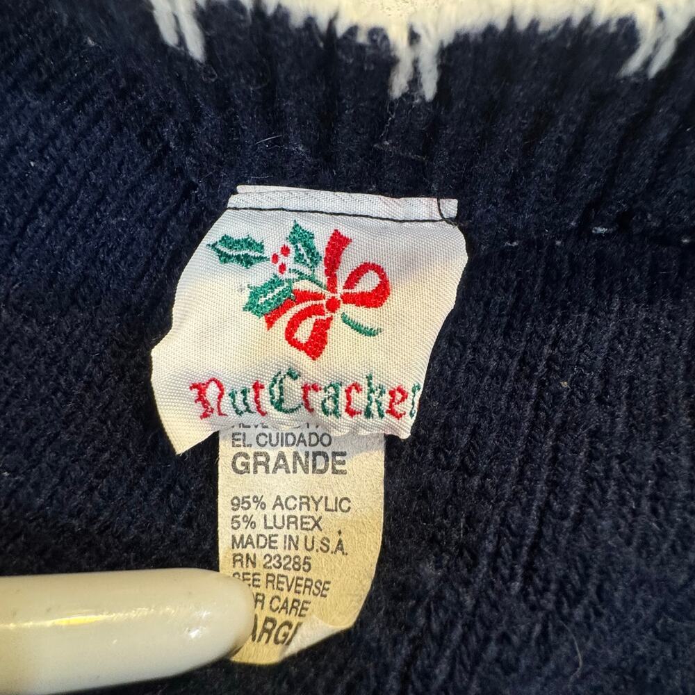 Nutcracker Knitted Button Down Women's Large Wrea… - image 6